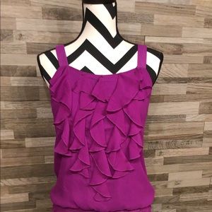 Boston Proper ruffled tank